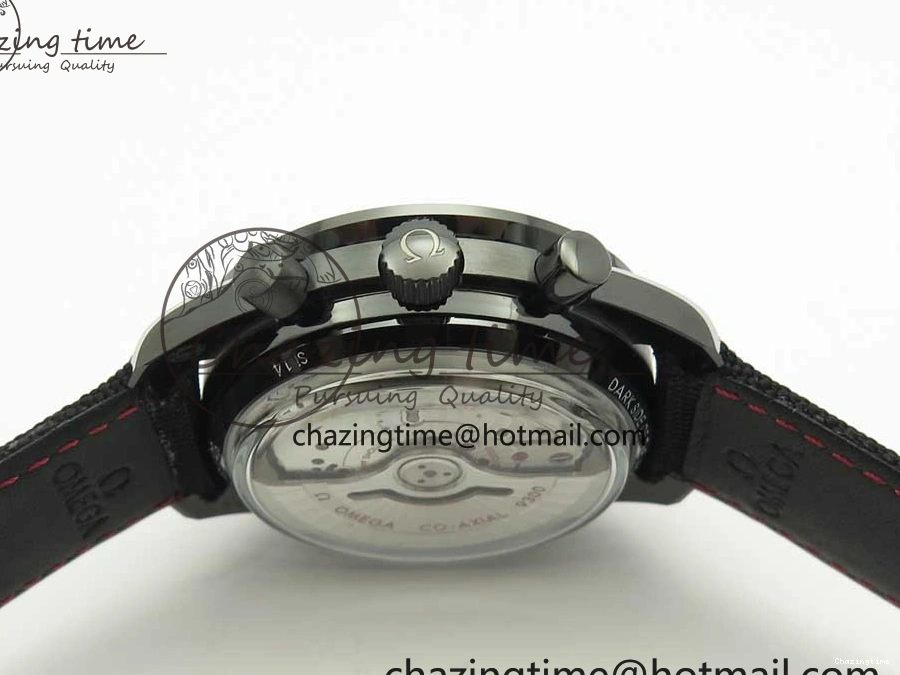 0318 Premium Speedmaster “Dark Side of The Moon” Real Ceramic OMF 1:1 Best Edition on Nylon Strap A 7977